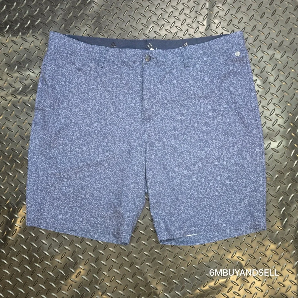 Adidas Mens Ultimate365 Golf Shorts Blue Floral Geometric HR7935 Size 42